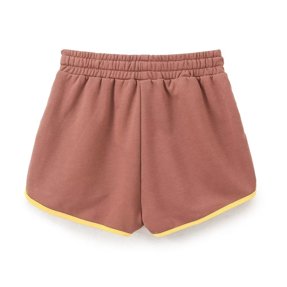 Summer Color Block Shorts Set